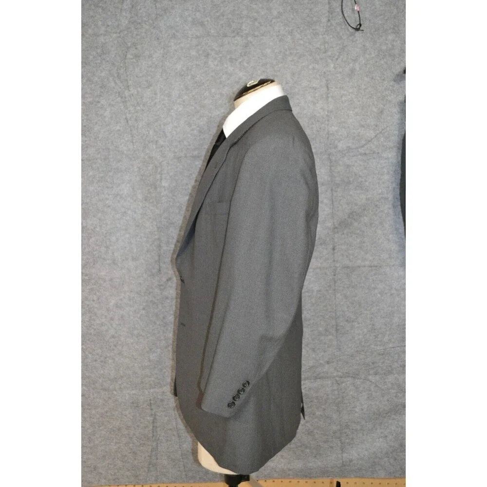Vtg 1993 Oxxford Clothes Mens Blazer Gray‎ 46R men's Sports Coat Suit Jacket